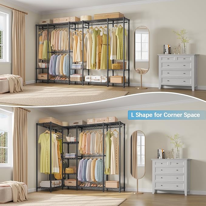 VIPEK V50 Extra Large Portable Closet Rack Bedroom Armoire Freestanding - Image 2