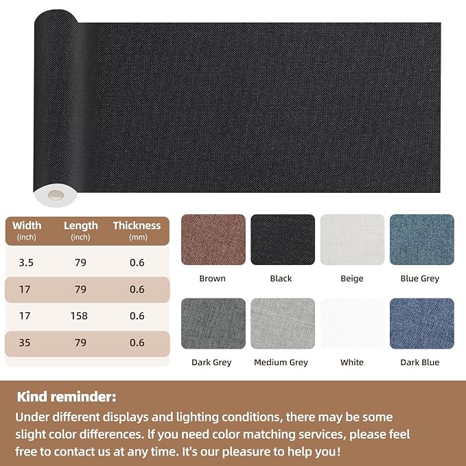 Fabric Repair Patch, 17X79 Inch Fabric Large Repair Tape, Self-Adhesive Patches - Image 2
