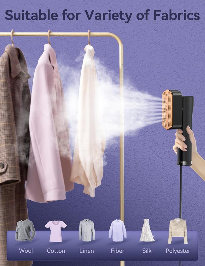 Steamer for Clothes, Sundu Portable 2-in-1 Steamer & Iron, 15s Fast Heat-up - Image 3