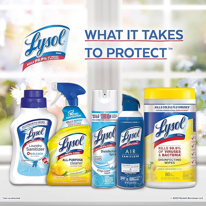 Lysol Dual Action Disinfectant Wipes, - Image 6