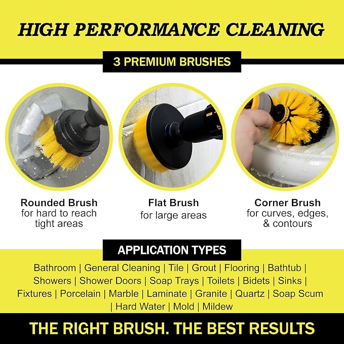 Drillbrush Drill Brush Attachment Set - Image 2