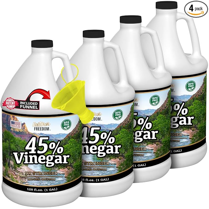 4 Gallons Extra Strength Vinegar 45% by NaturesFreedom