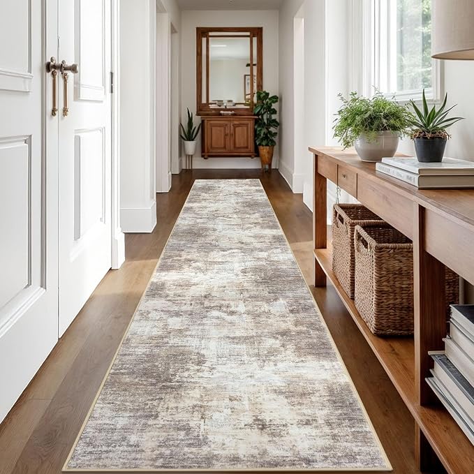 IOHOUZE Abstract Runner Rug 2x12 Ft Washable Runners - Image 8