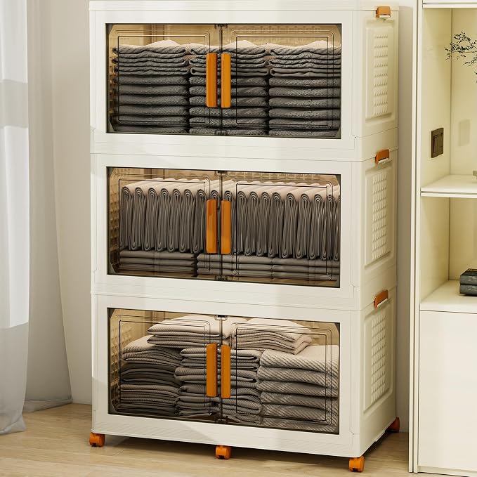 3 Tier Extra Large Stackable Storage Bins - Image 7