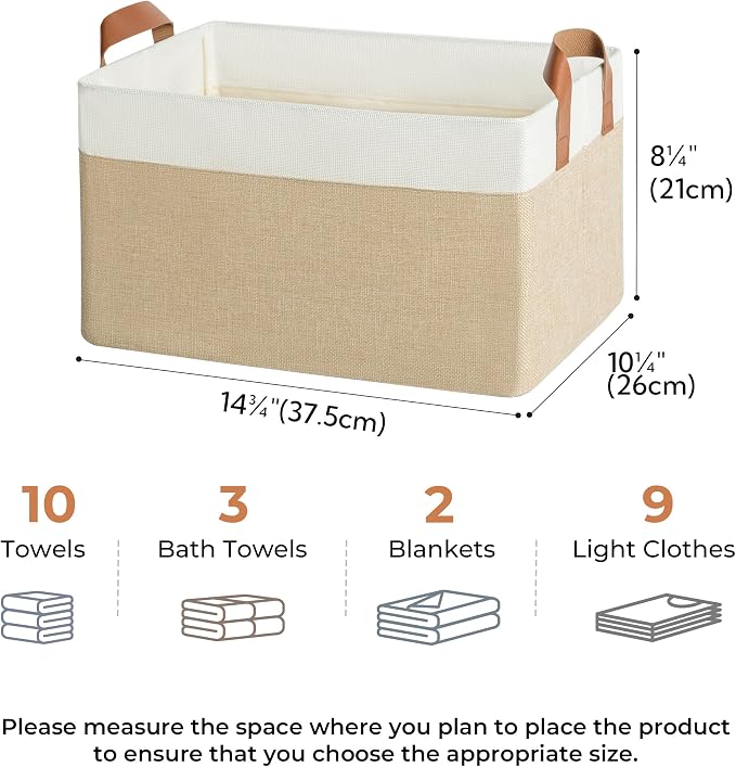 GRANNY SAYS Storage Baskets for Shelves, Closet Organizer Bins, Clothes Storage - Image 6