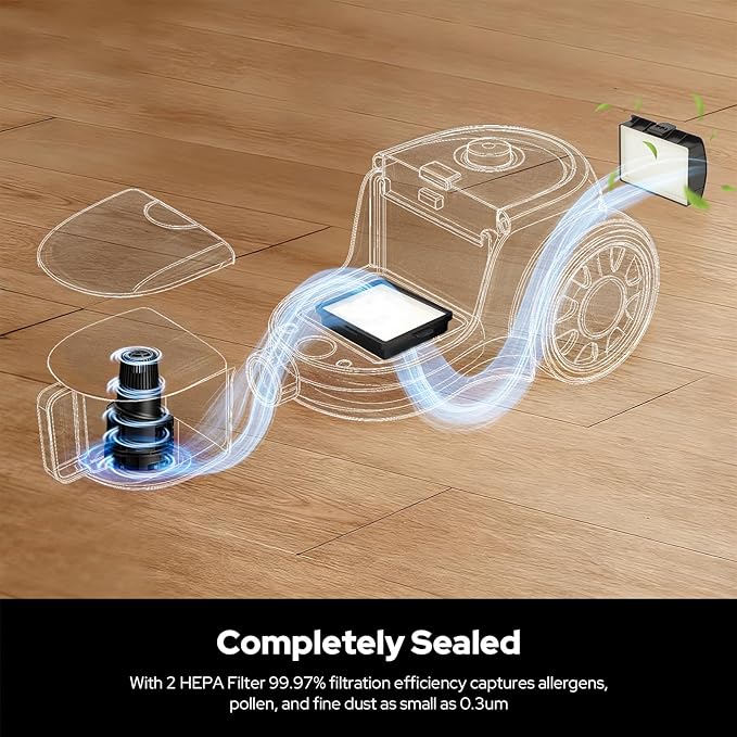 Aircliff Canister Vacuum Cleaner, Specially Designed Nozzle - Image 3