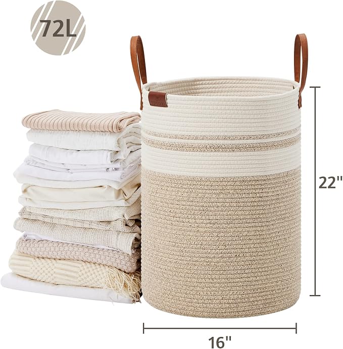 VIPOSCO Tall Laundry Basket, Large Dirty Clothes Hamper - Image 5