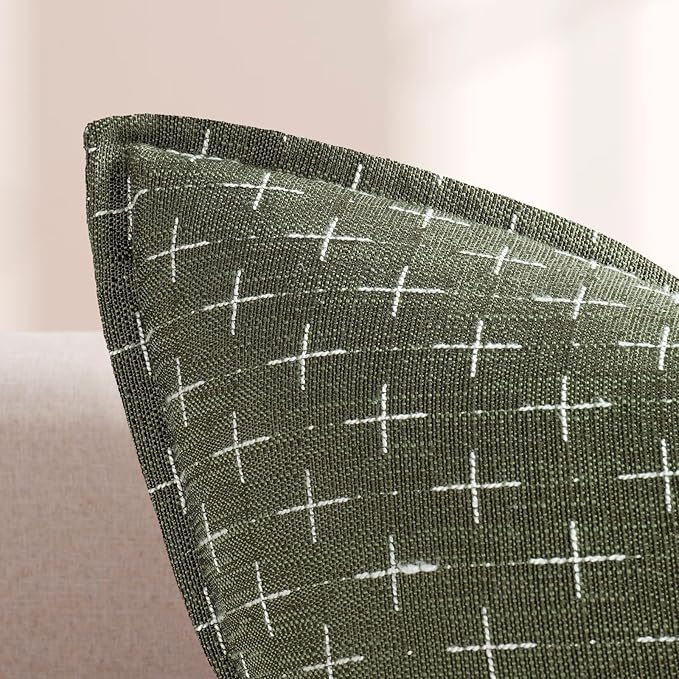 ZWJD Pillow Covers 26x26 Set of 2 Soft Polyester Textured Pillow Covers - Image 2