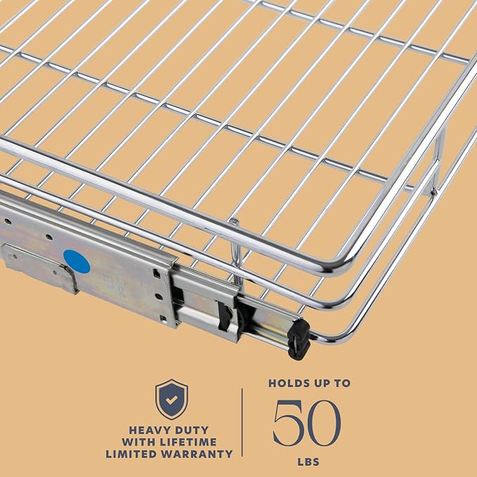 HOLDN’ STORAGE Pull Out Cabinet Organizer, Heavy Duty Caddy w/Lifetime Limited - Image 7
