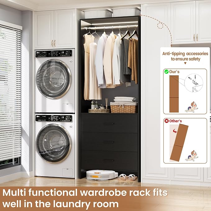 Aheaplus 2FT Closet System - Image 2