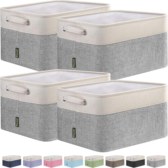 BALEINE 4 Pack Fabric Storage Bins by BALEINE