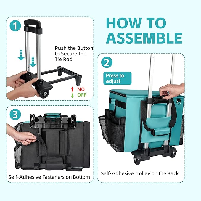 Rolling Cleaning Caddy Bag - Image 2