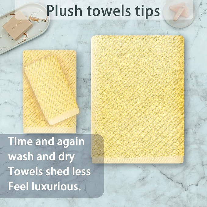 Yellow Towels for Bathroom - Image 4