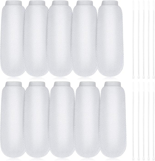 LEIFIDE 10 Pieces Lint Traps for Washing Machine Hose and Cable Ties Set by LEIFIDE