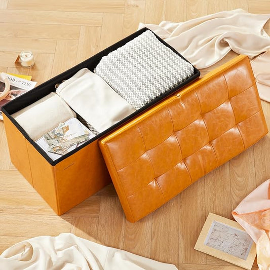 HAUSFRAU - 30 Inches Storage Ottoman Bench - Image 2