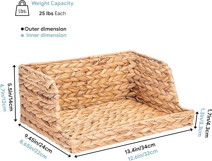 VATIMA Water Hyacinth Storage Baskets - Image 4