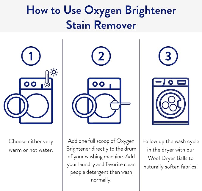 The Clean People Oxygen Brightener Stain Remover | Bleach Alternative, Simple - Image 4