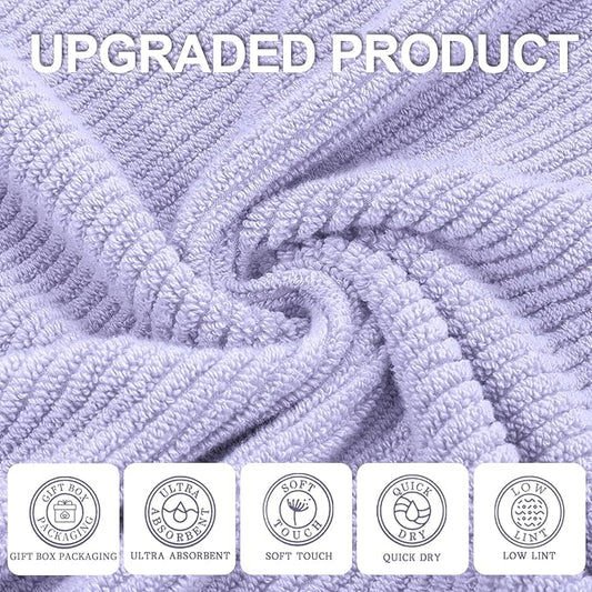VOOVA & MOVAS Purple Hand Towels, Hand Towels - Image 2