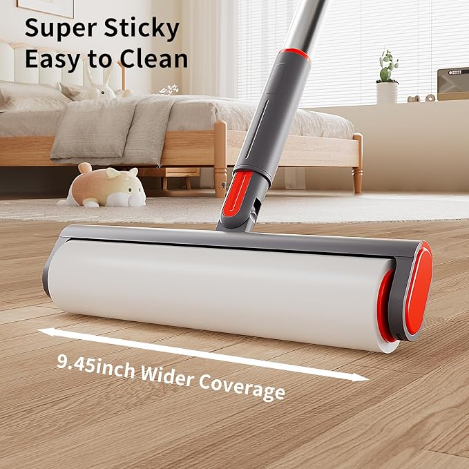 Large Lint Rollers for Pet Hair, Extra Sticky 9.45'' Giant Lint Roller - Image 2