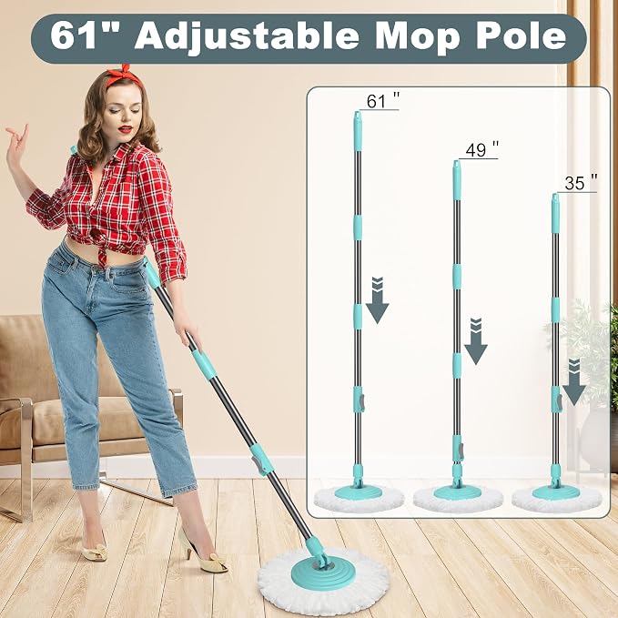 Spin Mop and Bucket System, Mop and Bucket - Image 7