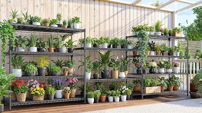 AIRAJ 60” W Storage Shelves Heavy Duty | 5 Tier Wire Shelving | 3500 LBS Metal - Image 7