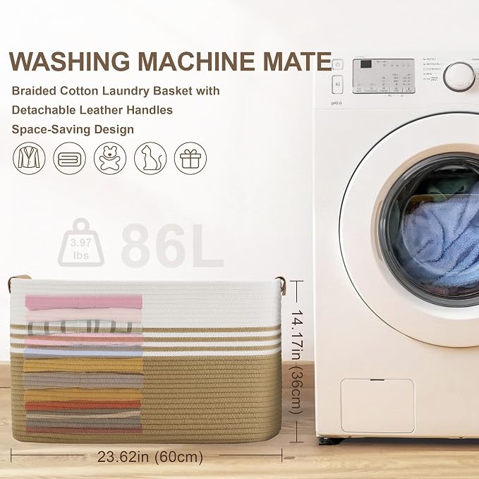 86L Extra Large Laundry Basket - Image 6