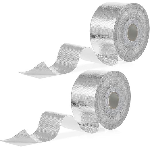 Zonon 2 Rolls Aluminum Foil Tape Heat Shield Tape Barrier Adhesive Reflective by Zonon