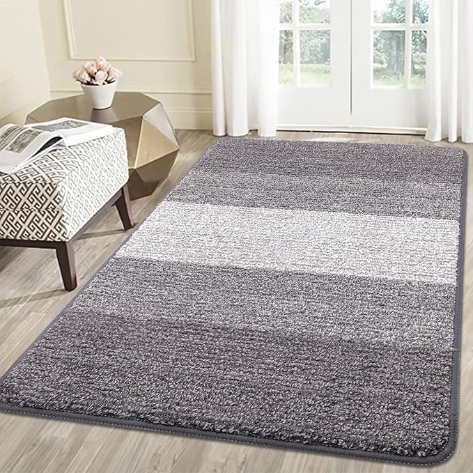 Kitinjoy Indoor Outdoor Door Mat, 59x36 Non-Slip Absorbent Dirt Trapper by Kitinjoy