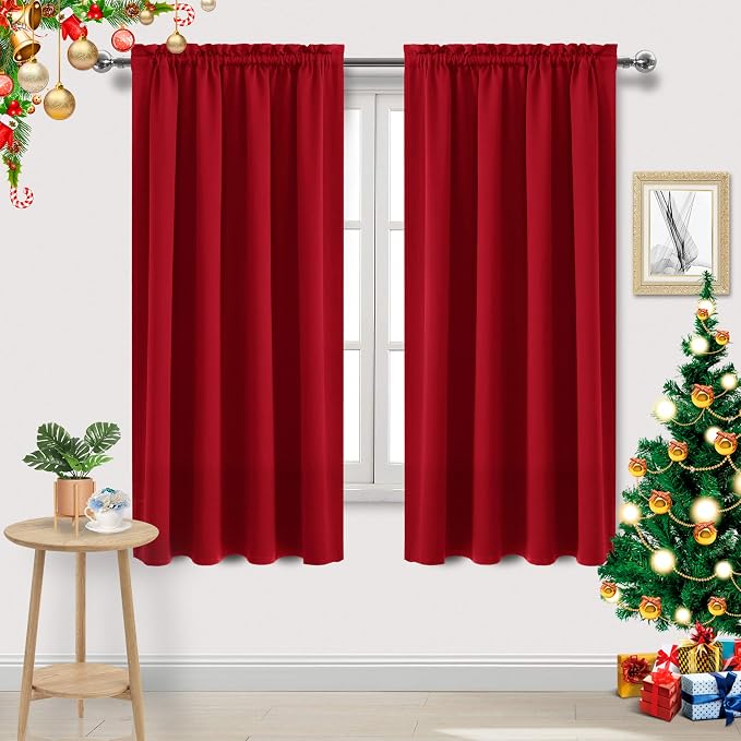 DWCN Blackout Curtains Room Darkening Thermal Insulated Bedroom Curtains Window by DWCN