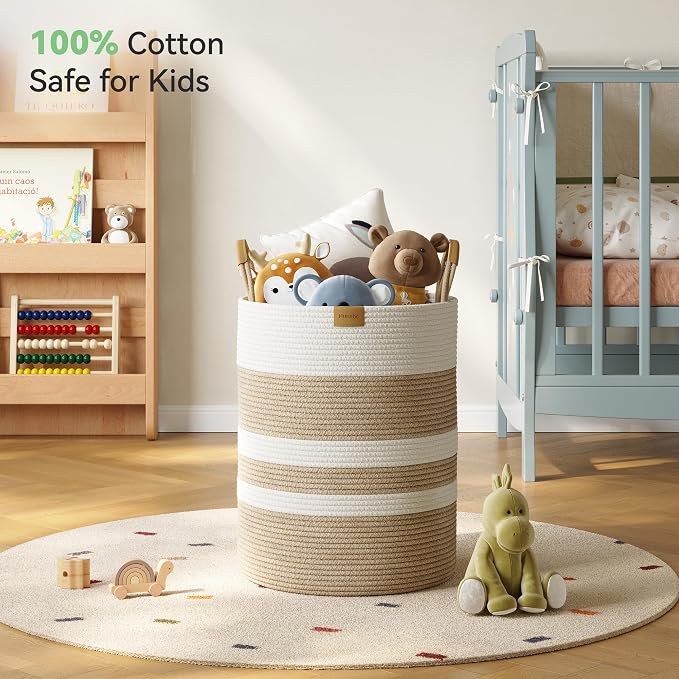 62L Striped Laundry Hamper - Image 3