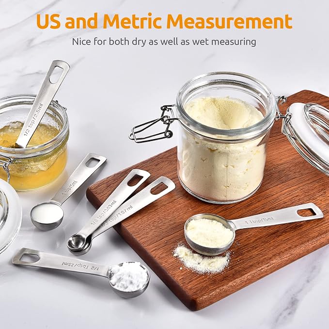 U-Taste 18/8 Stainless Steel Measuring Spoons Set: 7 Piece - Image 8