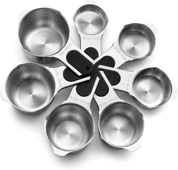 Spring Chef Magnetic Stainless Steel Measuring Cups, Kitchen Tools by SpringChef
