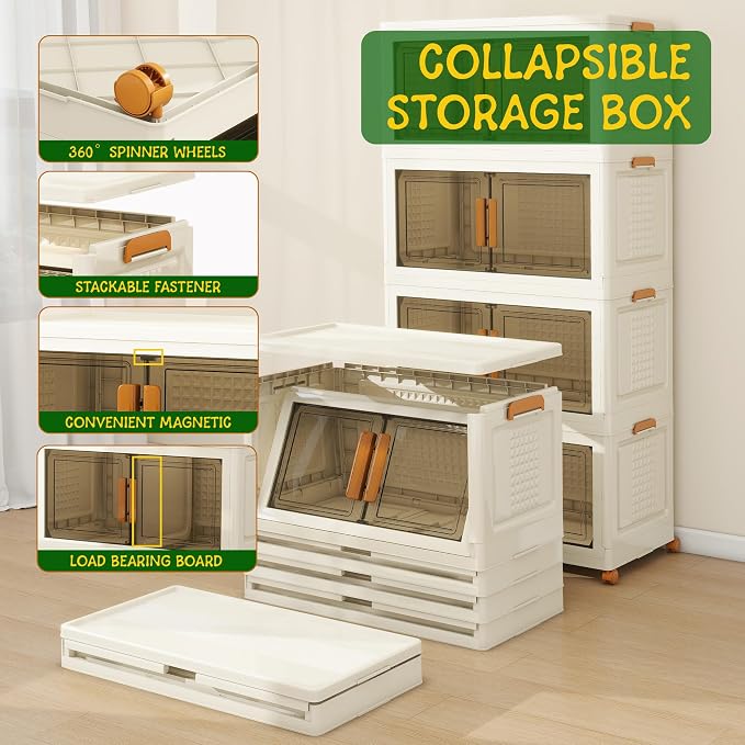 4 Tier Extra Large Stackable Storage Bins - Image 2