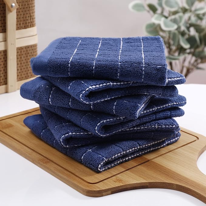 Homaxy 100% Cotton Terry Kitchen Dish Cloths, Ultra Soft and Absorbent Dish - Image 8