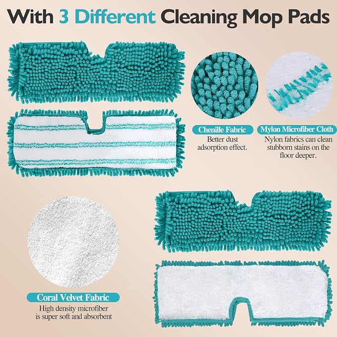 MASTERTOP Microfiber Flat Mop, Double-Sided Dust Mop - Image 6