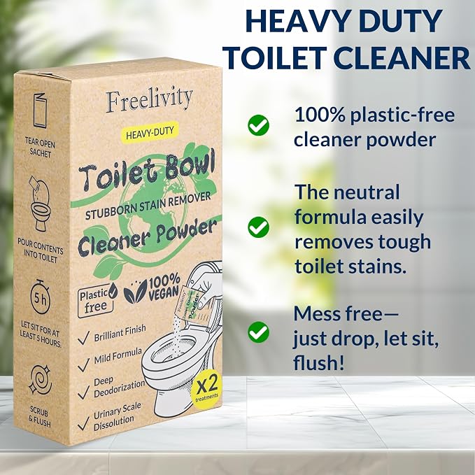 Freelivity Heavy Duty Toilet Bowl Cleaner Powder - Image 6