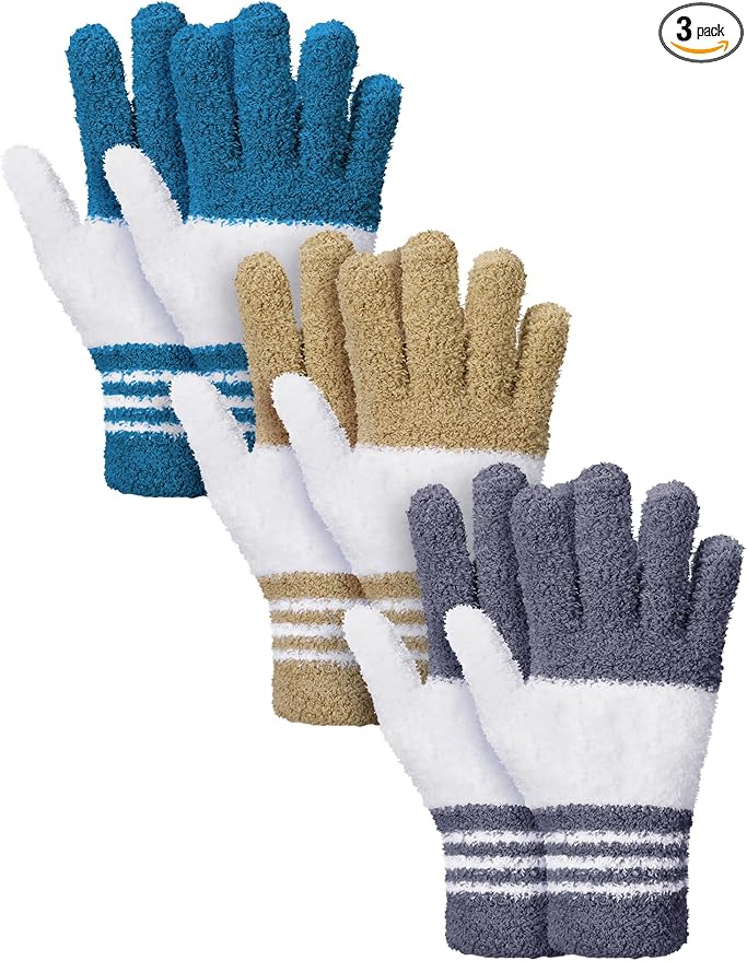 Patelai 3 Pairs Microfiber Plant Dusting Gloves Leaf Cleaning Gloves by Patelai