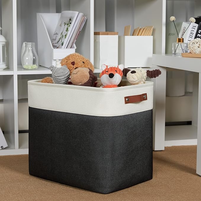 DULLEMELO Extra Large Storage Baskets, Fabric Storage Bins - Image 3