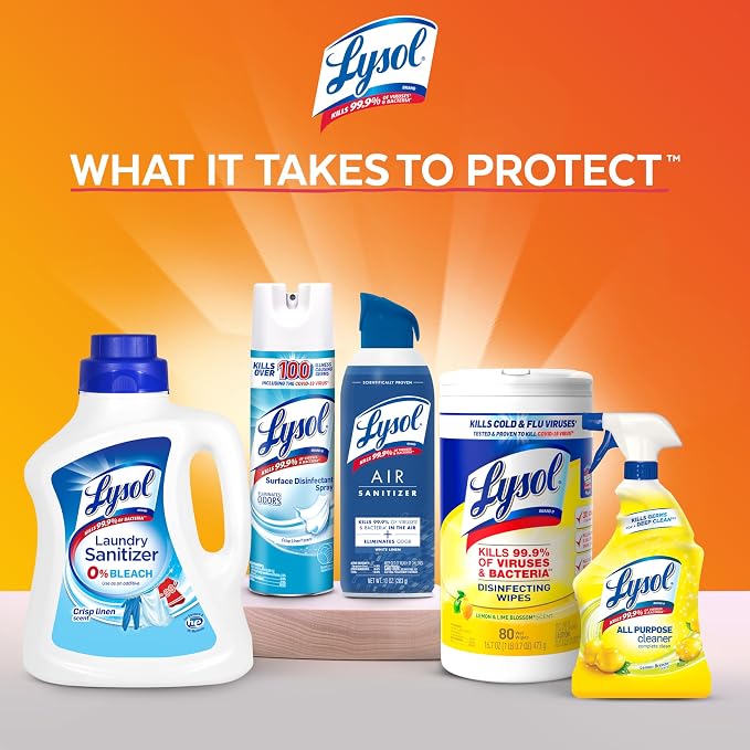 Lysol All Purpose Cleaner Spray, Kitchen & Bathroom Cleaner, Mango & Hibiscus - Image 6