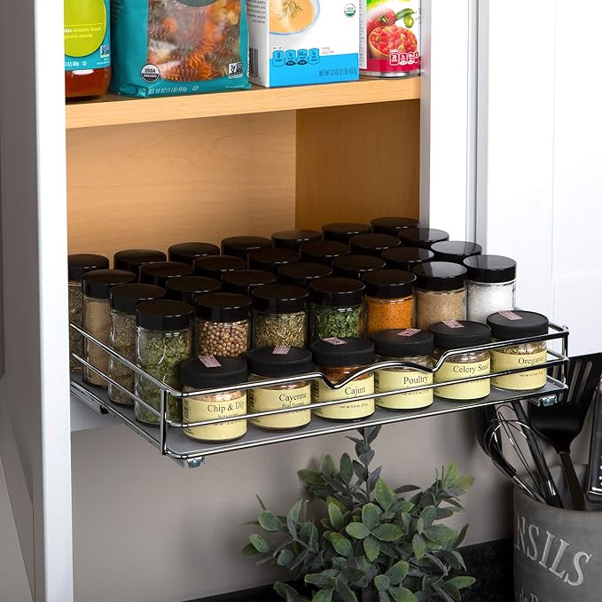 Pull Out Cabinet Organizer for Spices, Cans - Image 3