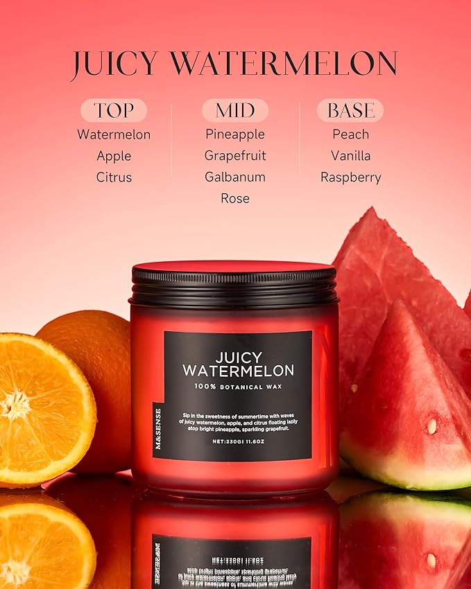 M&SENSE Juicy Watermelon Scented Candle - Image 2