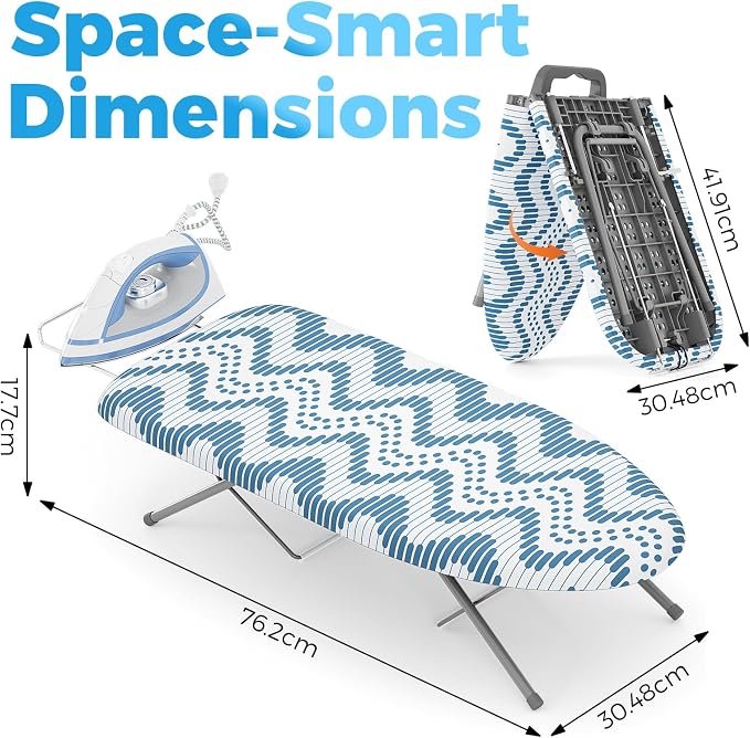 KINGBOARD Tabletop Ironing Board, Small Ironing Boards - Image 2