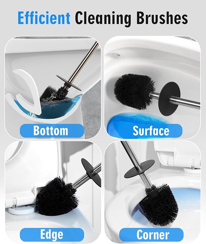 Ceramic Toilet Brush & Holder Set - Image 2