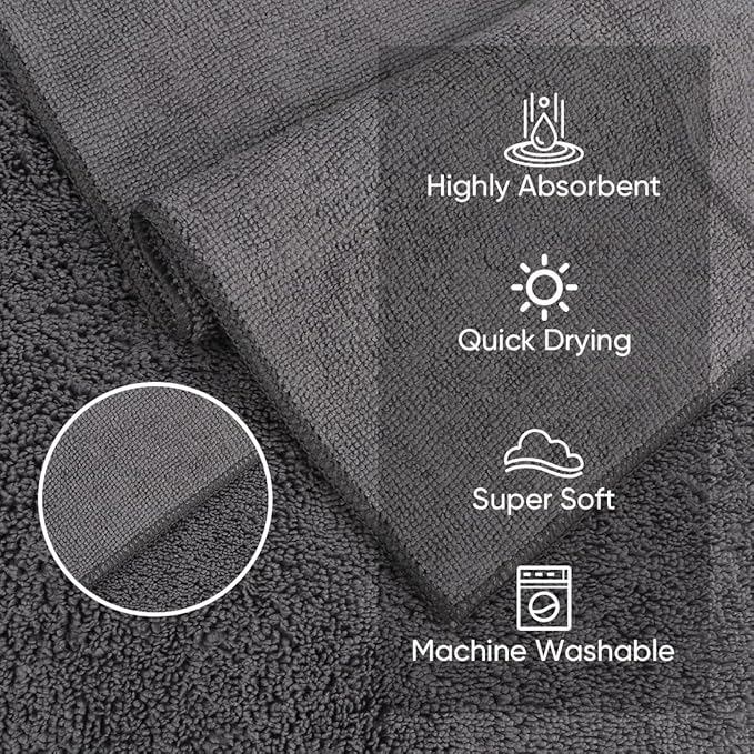 HOMEXCEL Microfiber Washcloths 50 Pack, Highly Absorbent and Soft Face Towel - Image 3