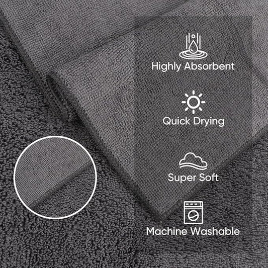 HOMEXCEL Microfiber Washcloths 24 Pack, Highly Absorbent and Soft Face Towel - Image 2