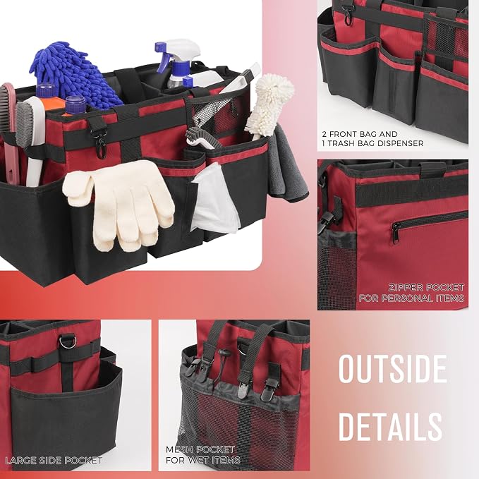 Wearable Cleaning Caddy, Cleaning Caddy Supplies Organizer - Image 3