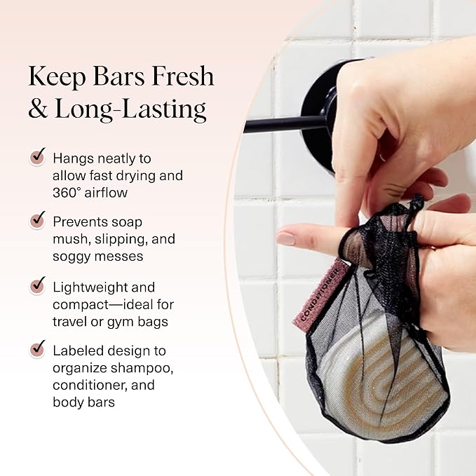 Kitsch Bar Soap Saver Bag – Patented Mesh Bag Soap Holder - Image 3