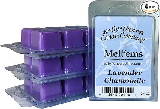 Our Own Candle Company Premium Wax Melt, Lavender Chamomile, 6 Cubes, 2.4 oz by OurOwnCandleCompanycandles