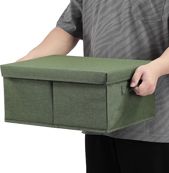 HOONEX Storage Bins with Lids for Organizing, Storage Boxes with 2 Carrying - Image 6