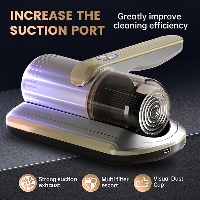 PATO Mattress Vacuum Cleaner, Wireless Handheld Bed Vacuum Cleaner - Image 6